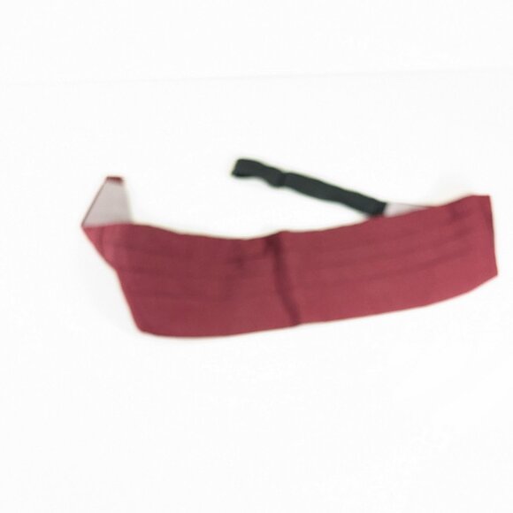 Vintage Burgundy red Cumberband, classic mens tuxedo accessory size M - Picture 4 of 7